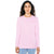 American Apparel Women's Pink Fine Jersey Classic Long Sleeve