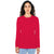 American Apparel Women's Red Fine Jersey Classic Long Sleeve