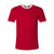 American Apparel Unisex Red/White Fine Jersey Ringer T-Shirt