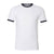 American Apparel Unisex White/Navy Fine Jersey Ringer T-Shirt