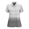 Vantage Women's Grey Melange/Storm Pro Ombre Print Polo