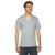 American Apparel Unisex Heather Grey Fine Jersey Short-Sleeve V-Neck