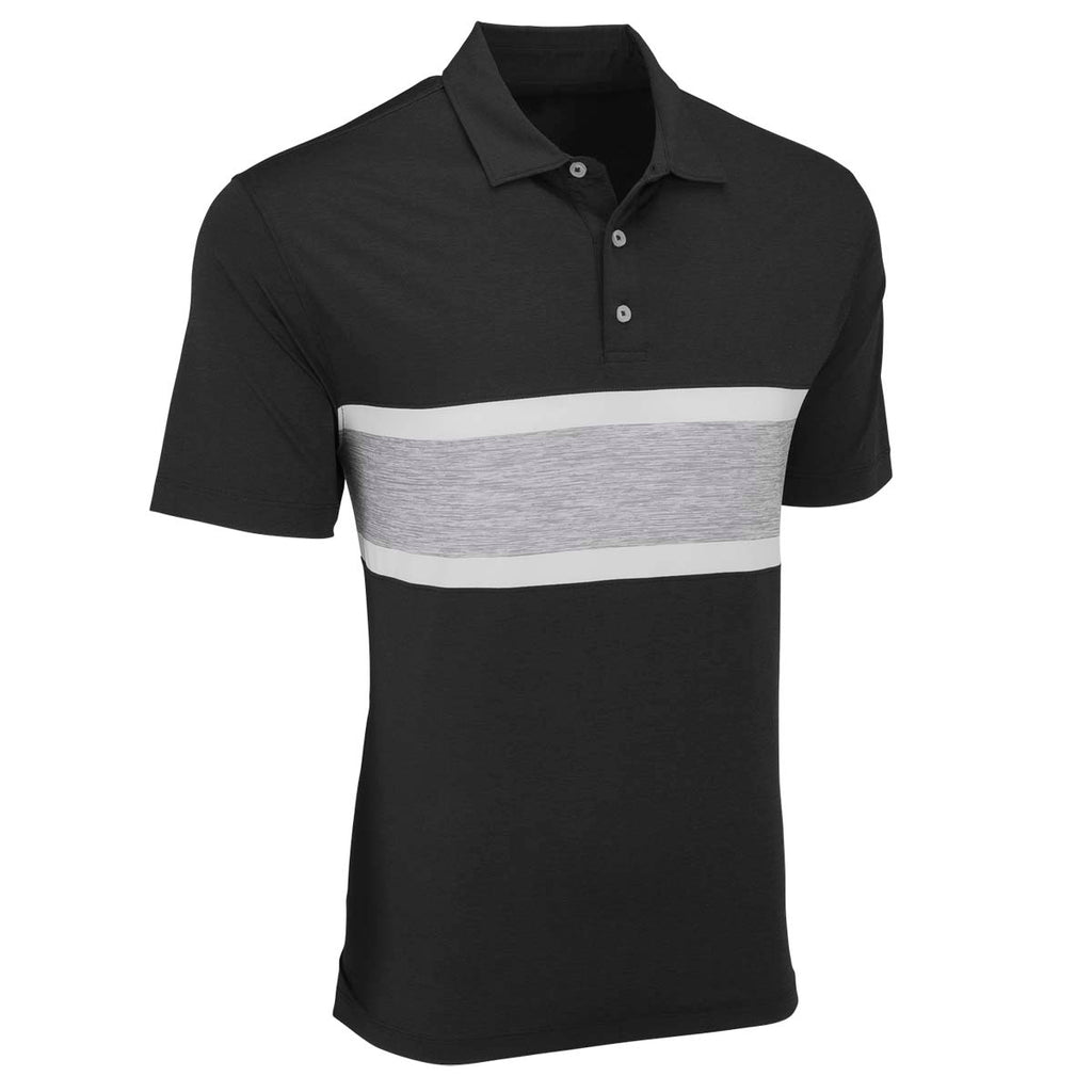 Vantage Men's Black Pro Banner Polo