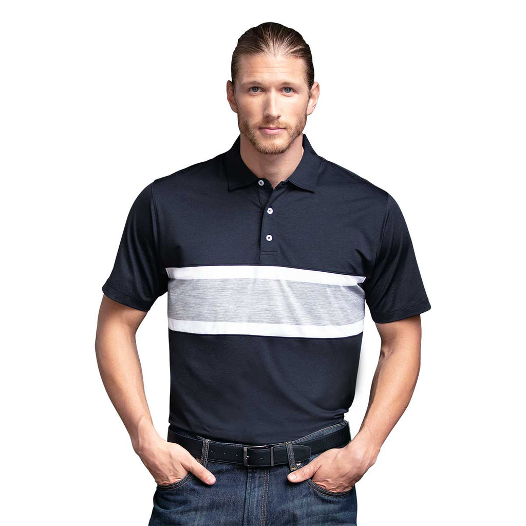 Vantage Men's Navy Pro Banner Polo