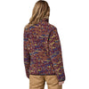 Patagonia Women's Fitz Roy Patchwork Night Plum Lightweight Synchilla SnapT Fleece Pullover