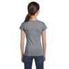 LAT Girl's Granite Heather Fine Jersey T-Shirt