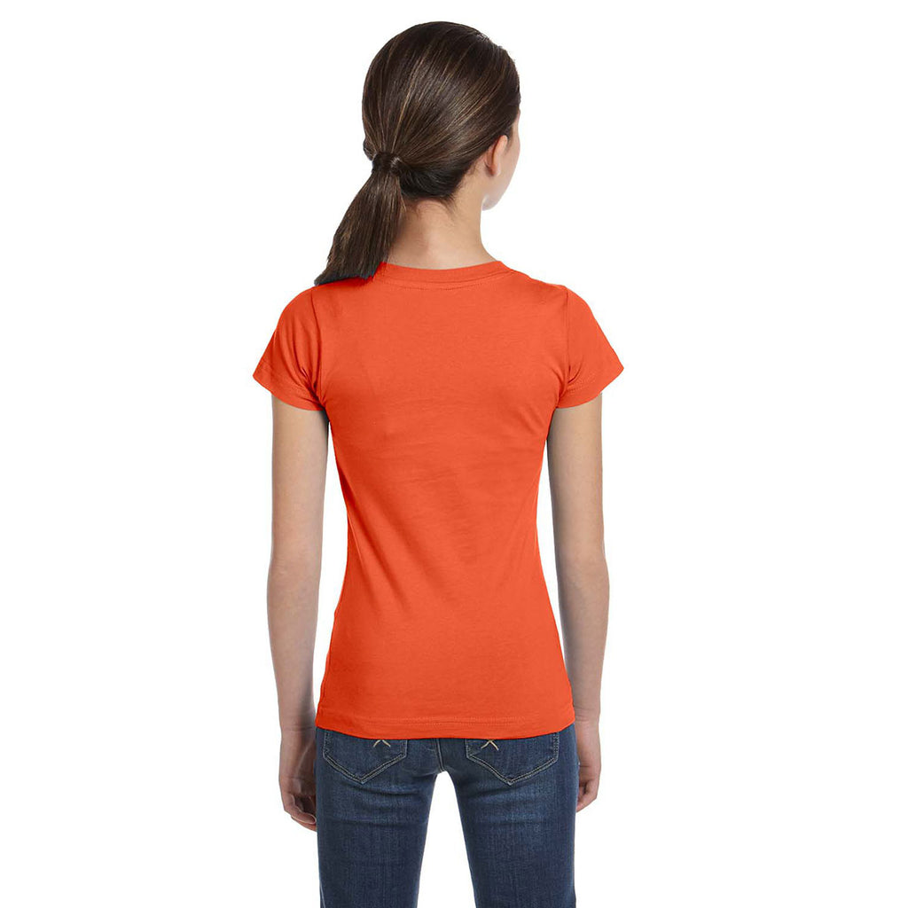 LAT Girl's Mandarin Fine Jersey T-Shirt