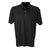 Vantage Men's Black Micro-Waffle Mesh Polo