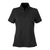 Vantage Women's Black Micro-Waffle Mesh Polo