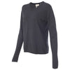 Weatherproof Women's Charcoal Heather Cotton Cashmere V-Neck Sweater