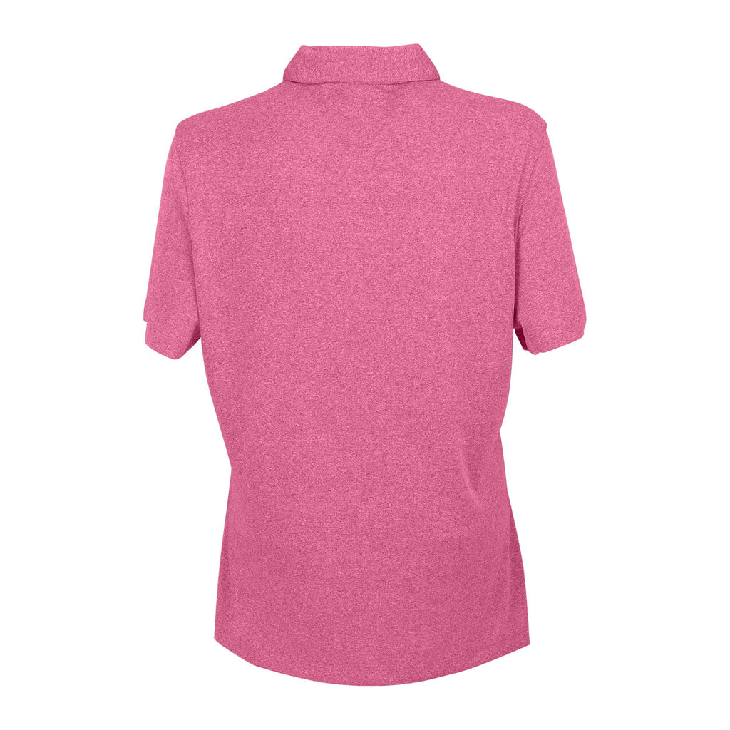 Vantage Women's Berry Heather Micro Melange Polo