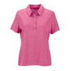 Vantage Women's Berry Heather Micro Melange Polo