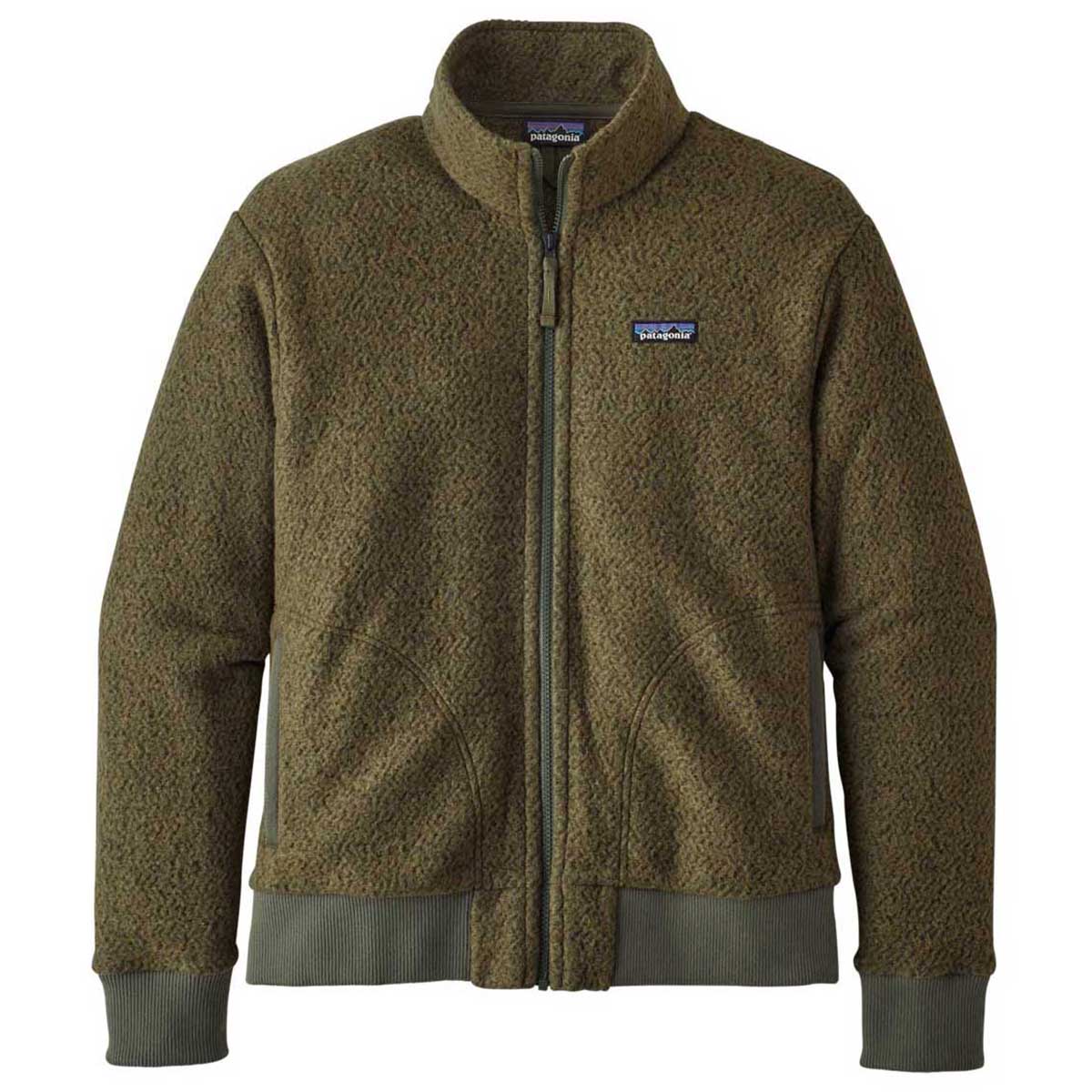 Custom Patagonia Men's Industrial Green Woolyester Fleece Jacket