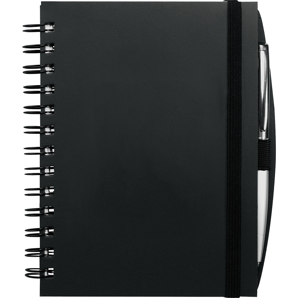 JournalBooks Black Premier Leather Notebook (pen not included)