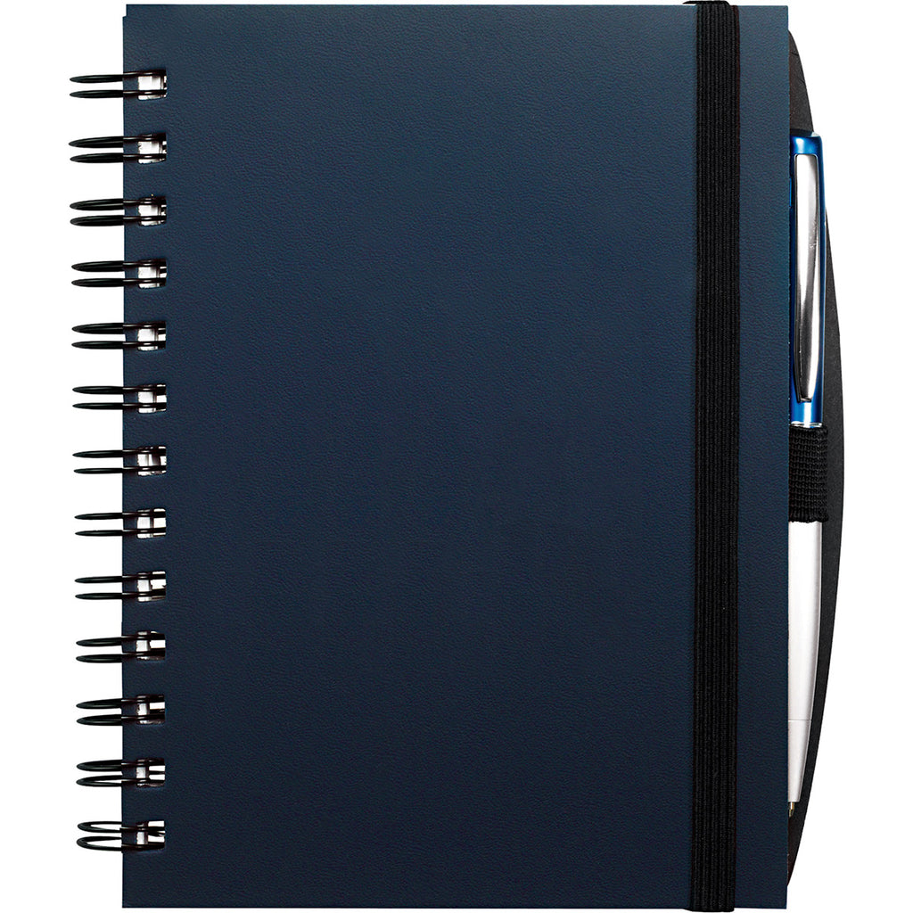 JournalBooks Navy Premier Leather Notebook (pen not included)