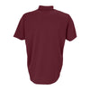 Vantage Men's Deep Maroon Textured Stripe Polo