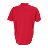 Vantage Men's Real Red Textured Stripe Polo