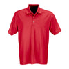 Vantage Men's Real Red Textured Stripe Polo