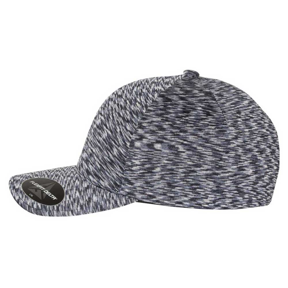 Flexfit Men's Melange Navy Delta Seamless Unipanel Cap