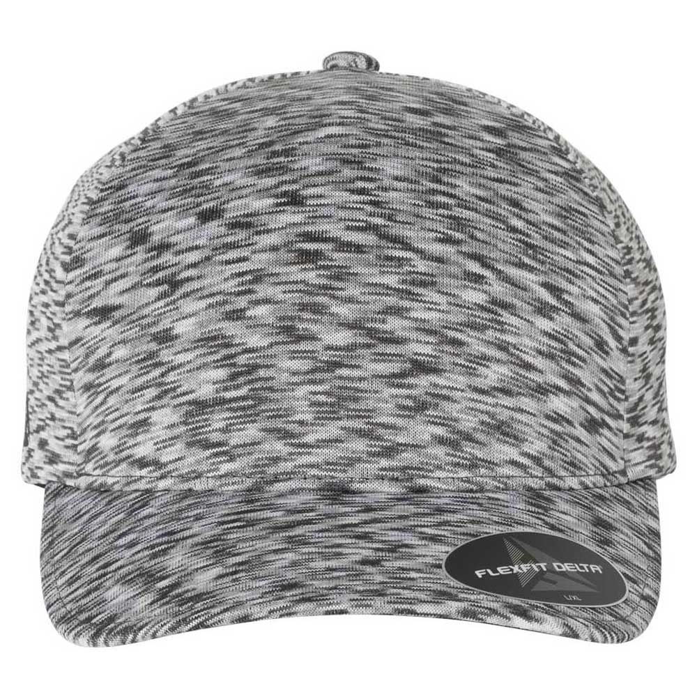 Flexfit Men's Melange Silver Delta Seamless Unipanel Cap