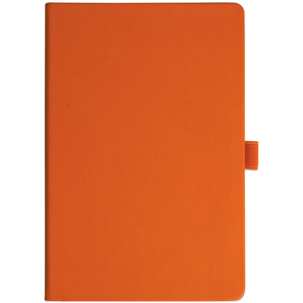 JournalBooks Orange Nova Soft Deboss Plus Bound