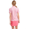 Vineyard Vines Women's Pink Sherbert Sand Dune Stripe Polo