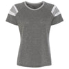 Augusta Sportswear Women's Slate/Athletic Heather/White Fanatic Short-Sleeve T-Shirt