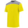 Augusta Sportswear Men's Power Yellow/Graphite Heather Challenge T-Shirt