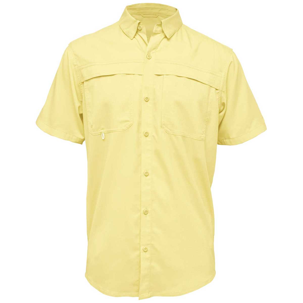 BAW Men's Charcoal Short Sleeve Fishing Shirt