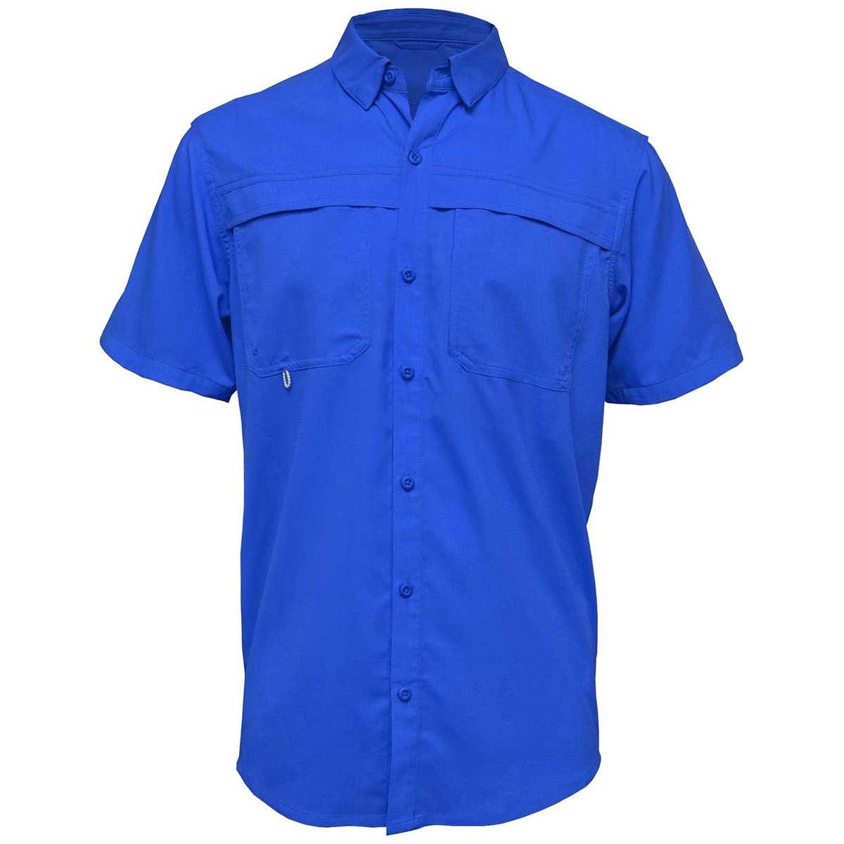 BAW® Fishing Shirt Men's SS Wholesale - Baby Blue