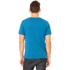 Bella + Canvas Unisex Deep Teal Jersey Short-Sleeve Deep V-Neck T-Shirt