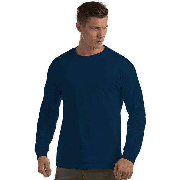 Antigua Men's Navy Long Sleeve Crew Tee