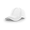 Richardson White/Black Lifestyle Unstructured Washed Chino Sandwich Visor Cap