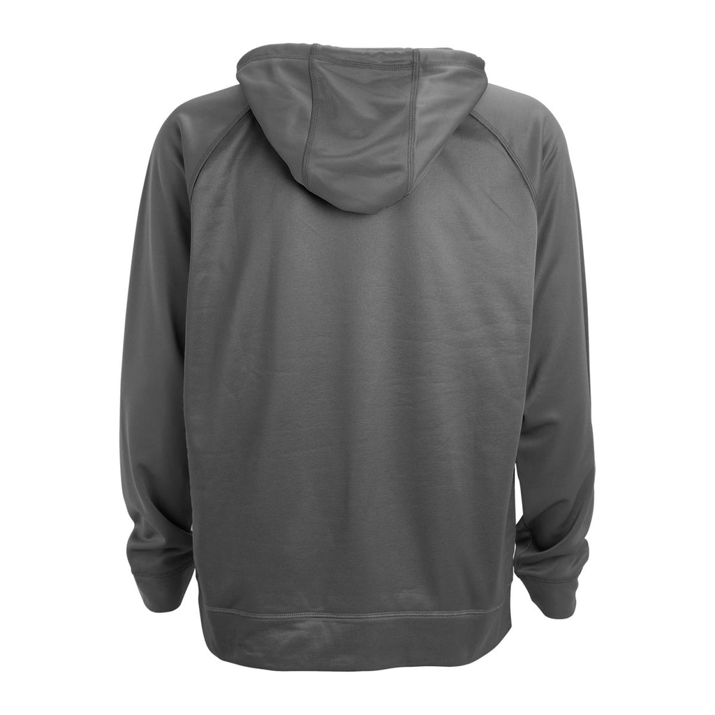 Vantage Men's Dark Grey Micro-Fleece Pullover Hoodie