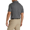 FootJoy Men's Heather Charcoal ProDry Solid Lisle Self Collar Polo