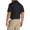 FootJoy Men's Black/Red ProDry Solid Lisle Self Collar Polo