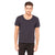 Bella + Canvas Men's Dark Grey Jersey Wide Neck T-Shirt