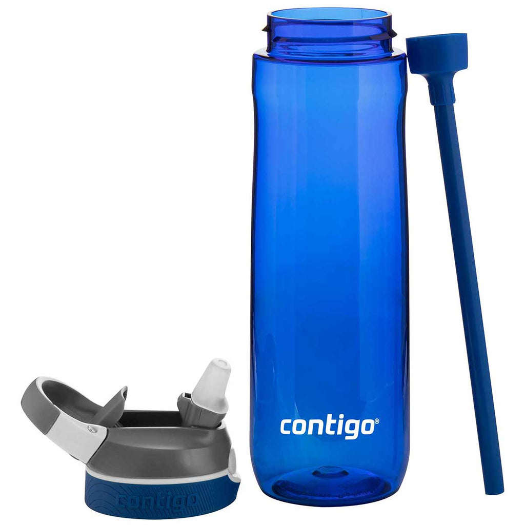 24-Oz Contigo Ashland Stainless Steel Water Bottle (Steel / Blue)