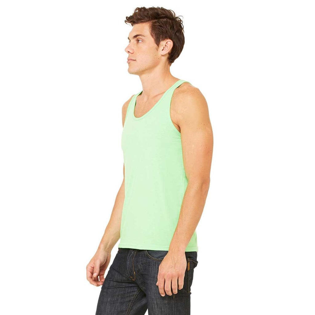 Bella + Canvas Unisex Neon Green Jersey Tank