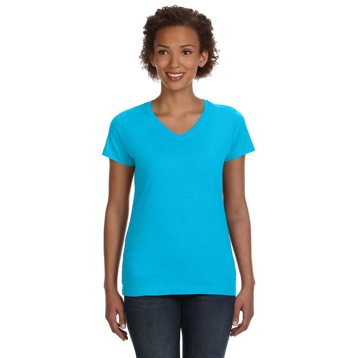 Womens Yours Curve Printed T-Shirt - Blue