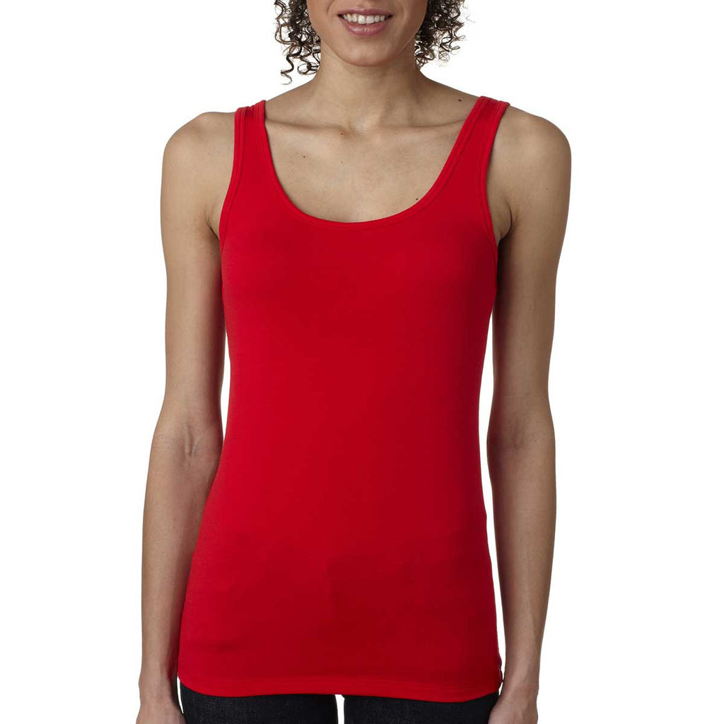 Next Level Women's Red Jersey Tank Top