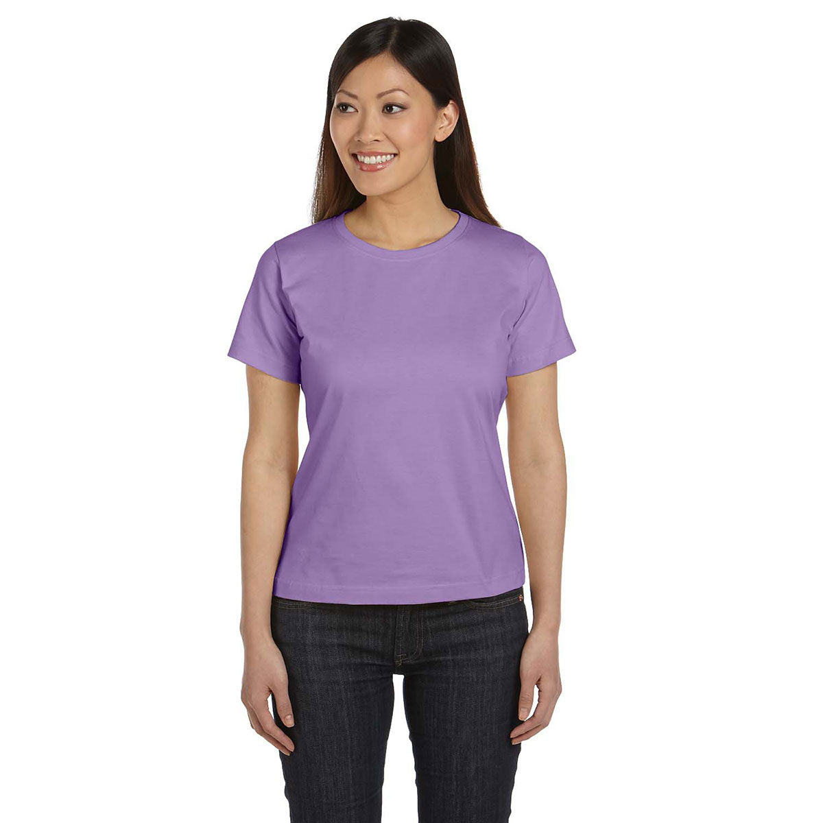 LAT 3580 Ladies' Premium Jersey T-Shirt - Lavender - 3XL