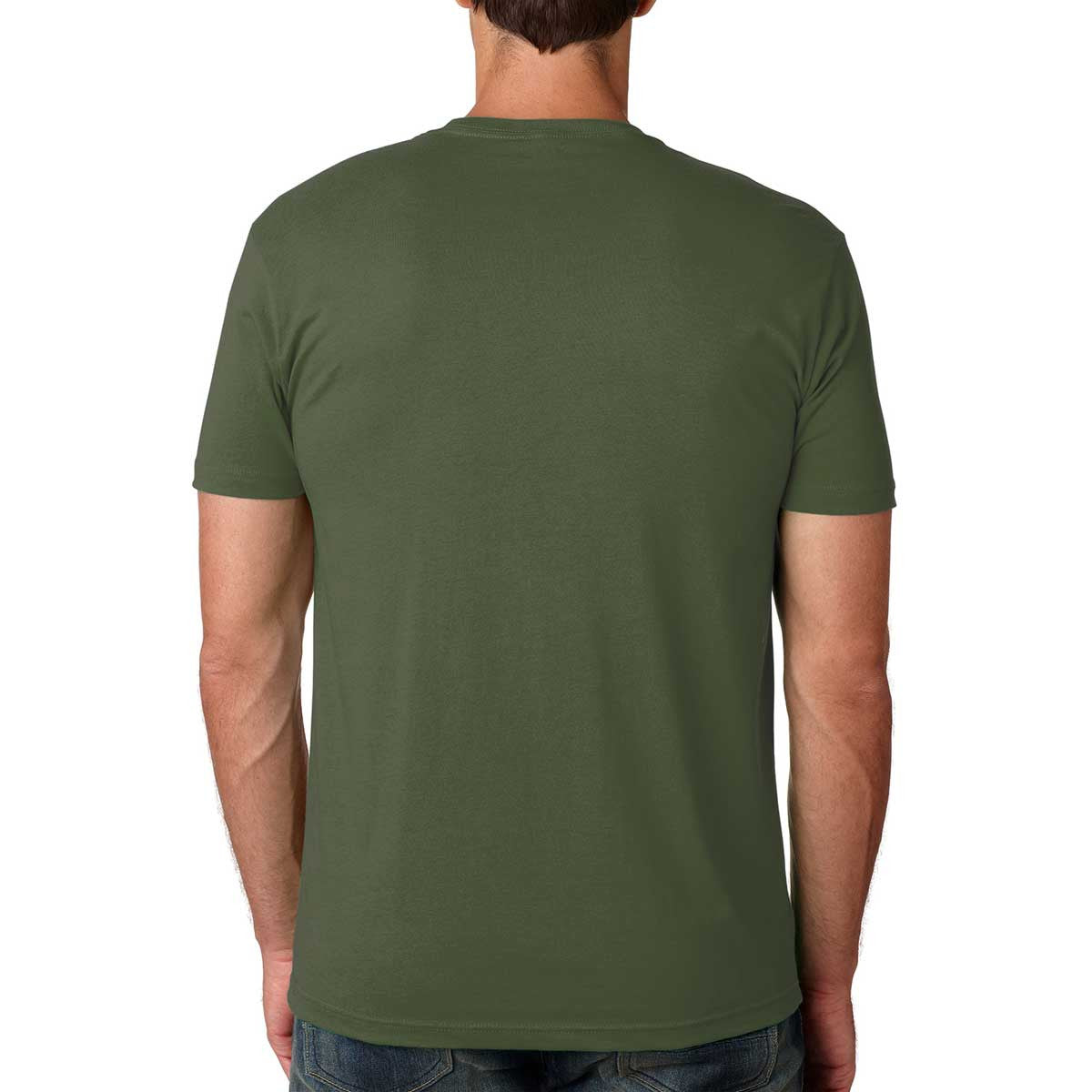 Next Level Mens Premium Fitted Short-Sleeve Crew T-Shirt - Black + Kelly  Green (2 Pack) - Small