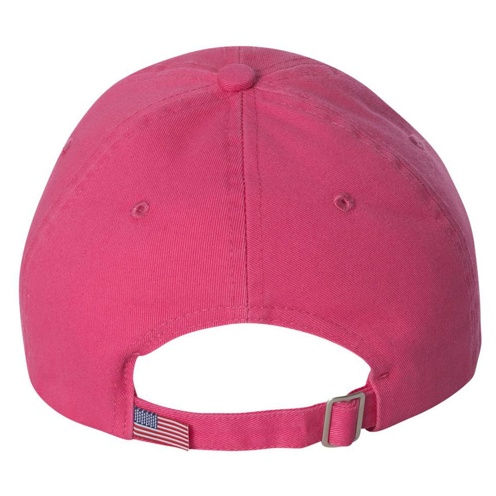 Bayside Men's Bright Pink USA-Made Unstructured Cap