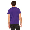 Bella + Canvas Unisex Team Purple Poly-Cotton Short Sleeve T-Shirt