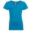 Next Level Girl's Turquoise Adorable V-Neck Tee