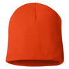 Bayside Bright Orange USA-Made 8.5 Inch Knit Beanie