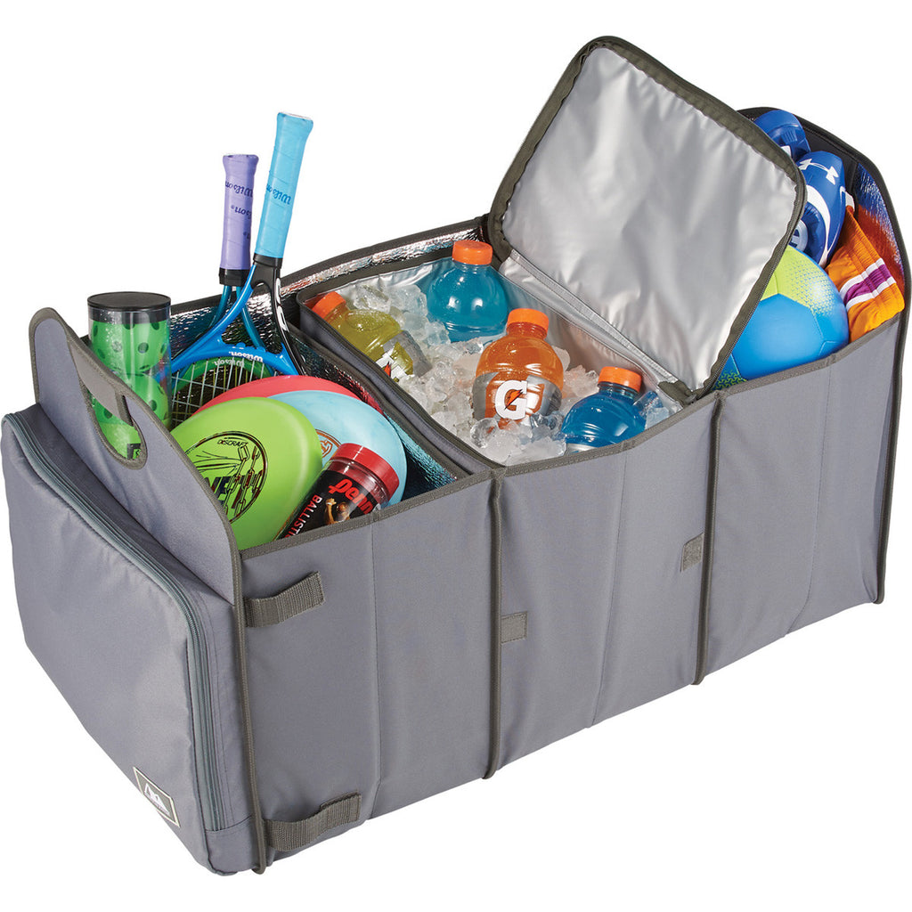 Arctic Zone Grey Trunk Organizer with 40 Can Cooler