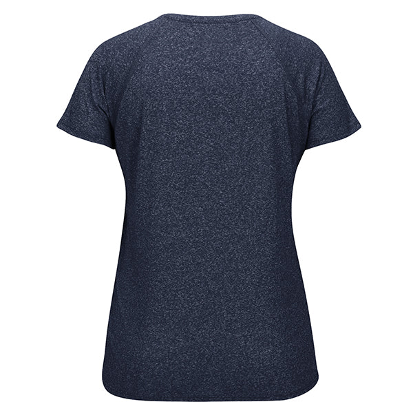 adidas Women's Navy Heathered Climalite Short Sleeve Tee