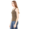 Bella + Canvas Women's Army 2x1 Rib Tank